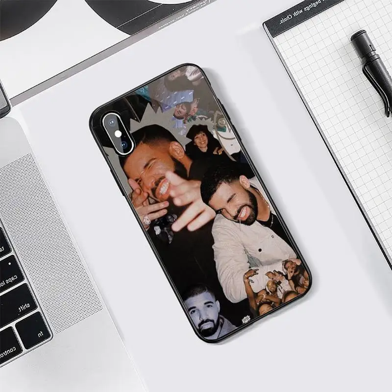 

Rapper singer Drake Phone Case Tempered glass For iphone Samsung S note 7 8 9 10 11 12 X XS XR MAX edge e plus pro
