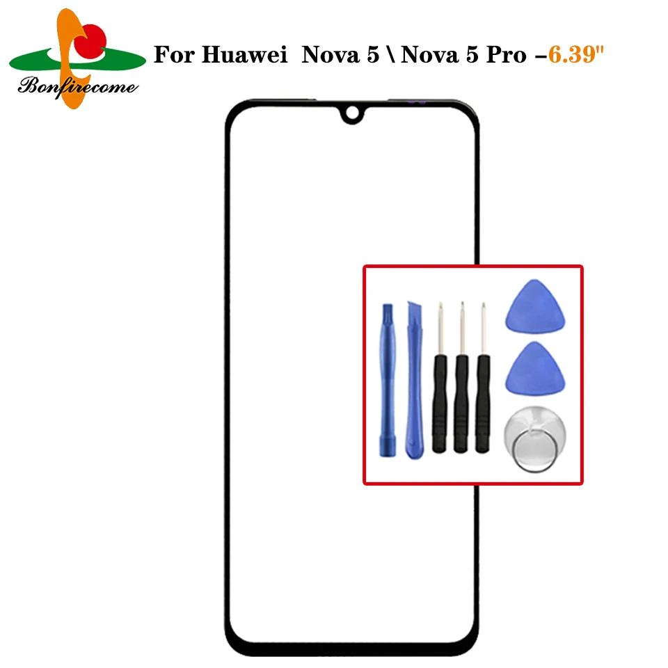 Outer Screen For Huawei Nova 5 \ Pro 5Pro SEA-AL10 SEA-TL10 Front Touch screen Panel LCD Display outer Glass Cover Lens | Мобильные