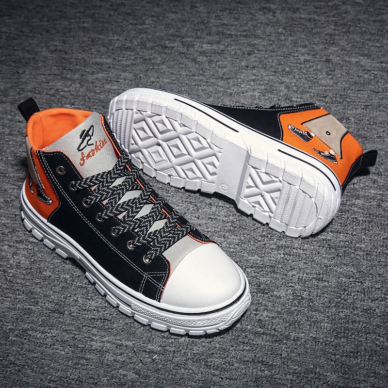 

High-top man Skateboarding Shoes Canvas Platform Women Sneakers Height Increasing Women Non-slip wear-resistant casual shoes