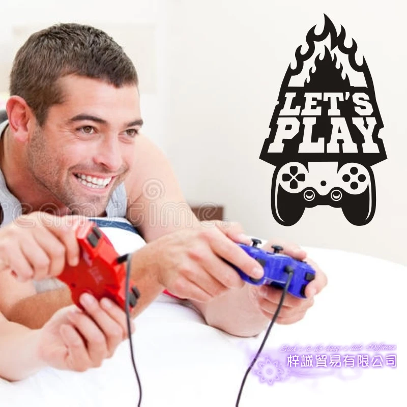 Наклейка с рукояткой для игровой комнаты геймерская наклейка Gamer виниловые
