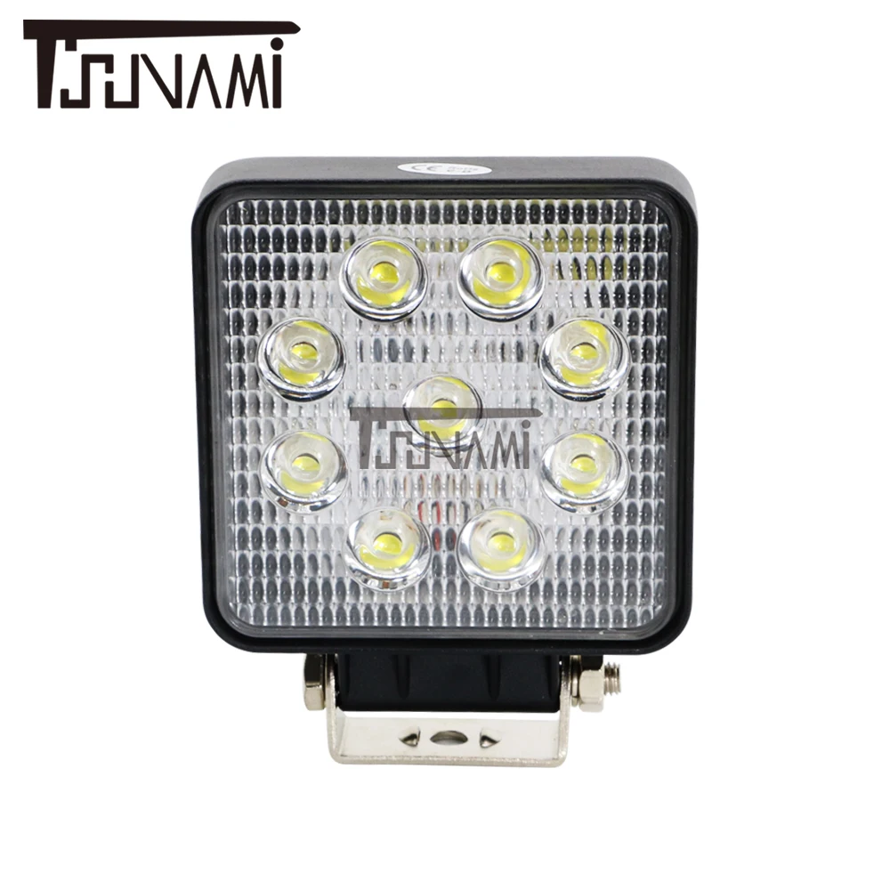 

27w flood beam work light IP67 offroad driving light 4'' led floodlight for truck