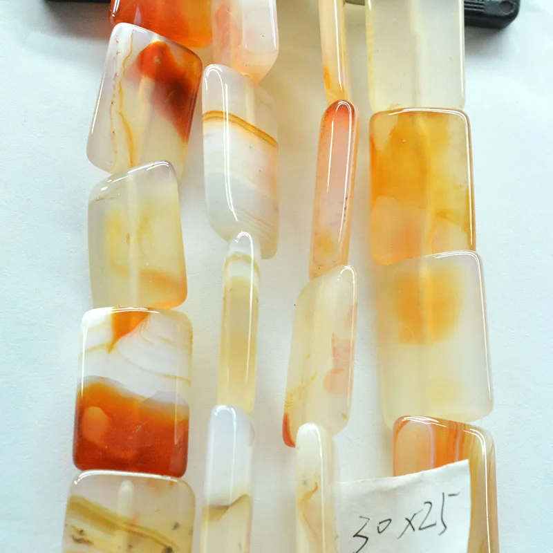 Ассорти из агата натуральный прямоугольник Круглый полная нить исцеляющий