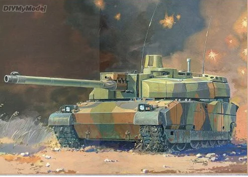 

DIYMyModeI Amx-56 Leclerc Главный бой бак Франции DIY ручной работы Бумага модель комплект ручной работы игрушки головоломки подарок фильм реквизит