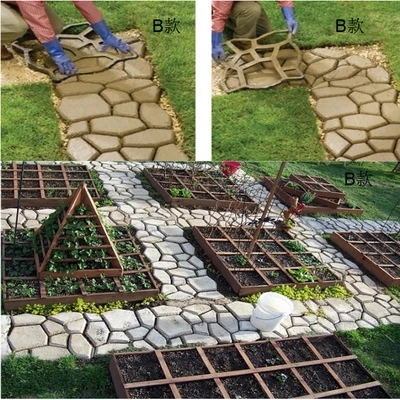 Искусственная 19x19x1 5 ''бетонная дорожка литье под камень форма для дорожек