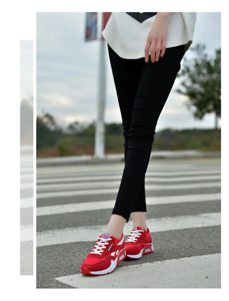 Новинка Сезон весна-осень Обувь для бега Женская дышащая обувь с сеткой