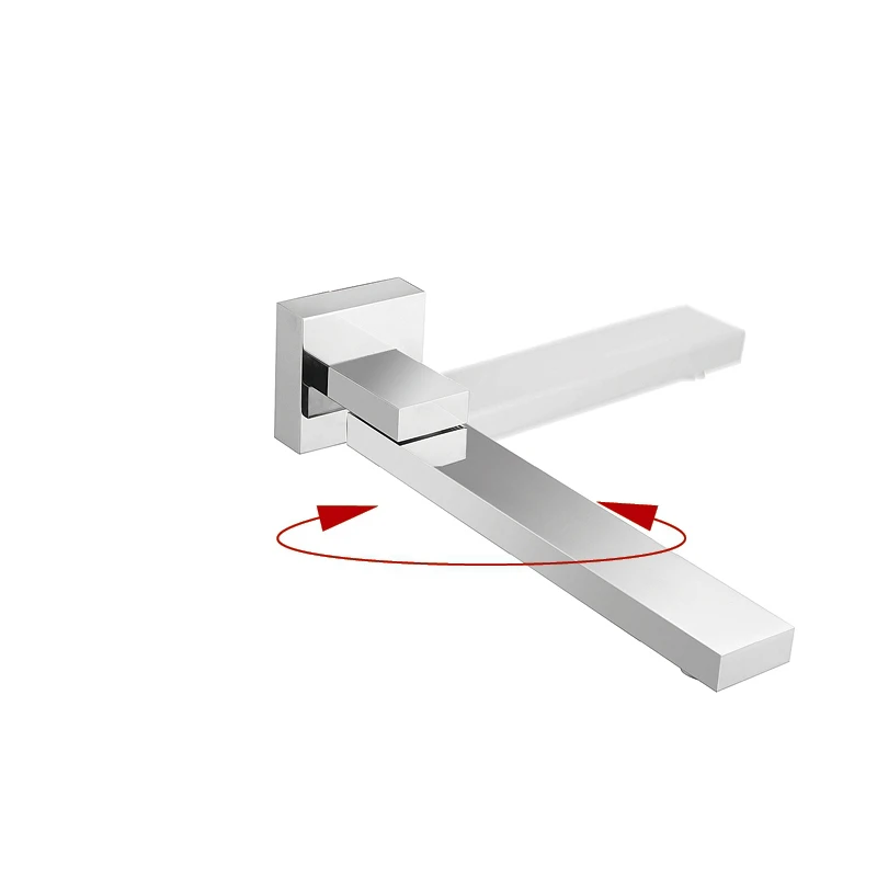 180 градусов кран для ванной комнаты, латунный хромированный кран для душа, ванной, душевой кран, Круглый или квадратный кран