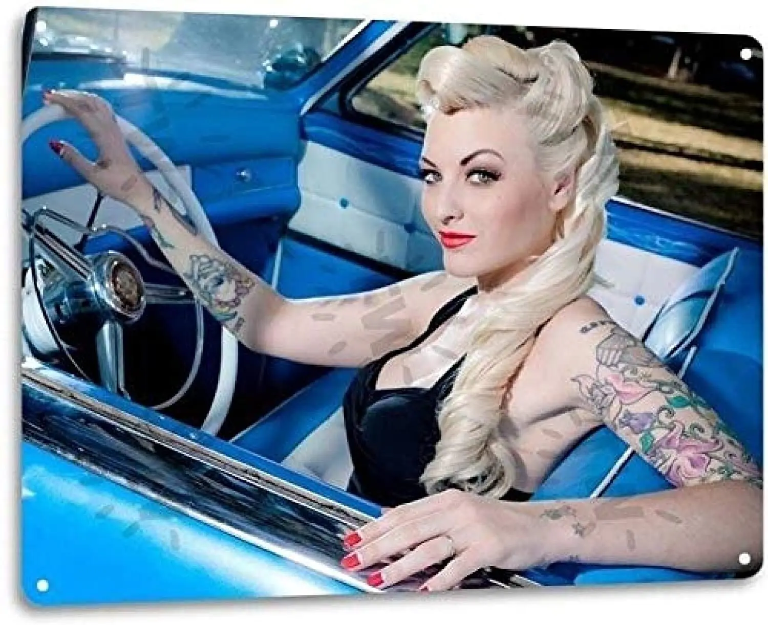 

TIEMZ Ретро металлический знак плакат Сексуальная крутая девушка плакат ретро Наклейка на стену человек пещера бар внутреннее украшение ОКРА...