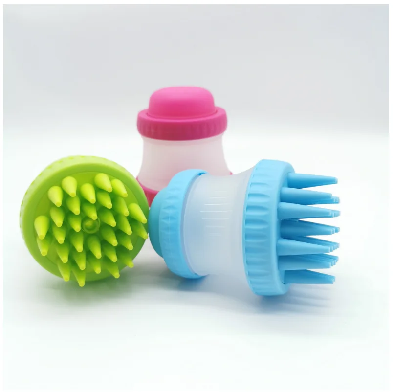 

Dog Grooming Brush Adjustable Pet Shampoo Bath Brush Soothing Massage Rubber Comb For Long Short Haired Dogs Cats