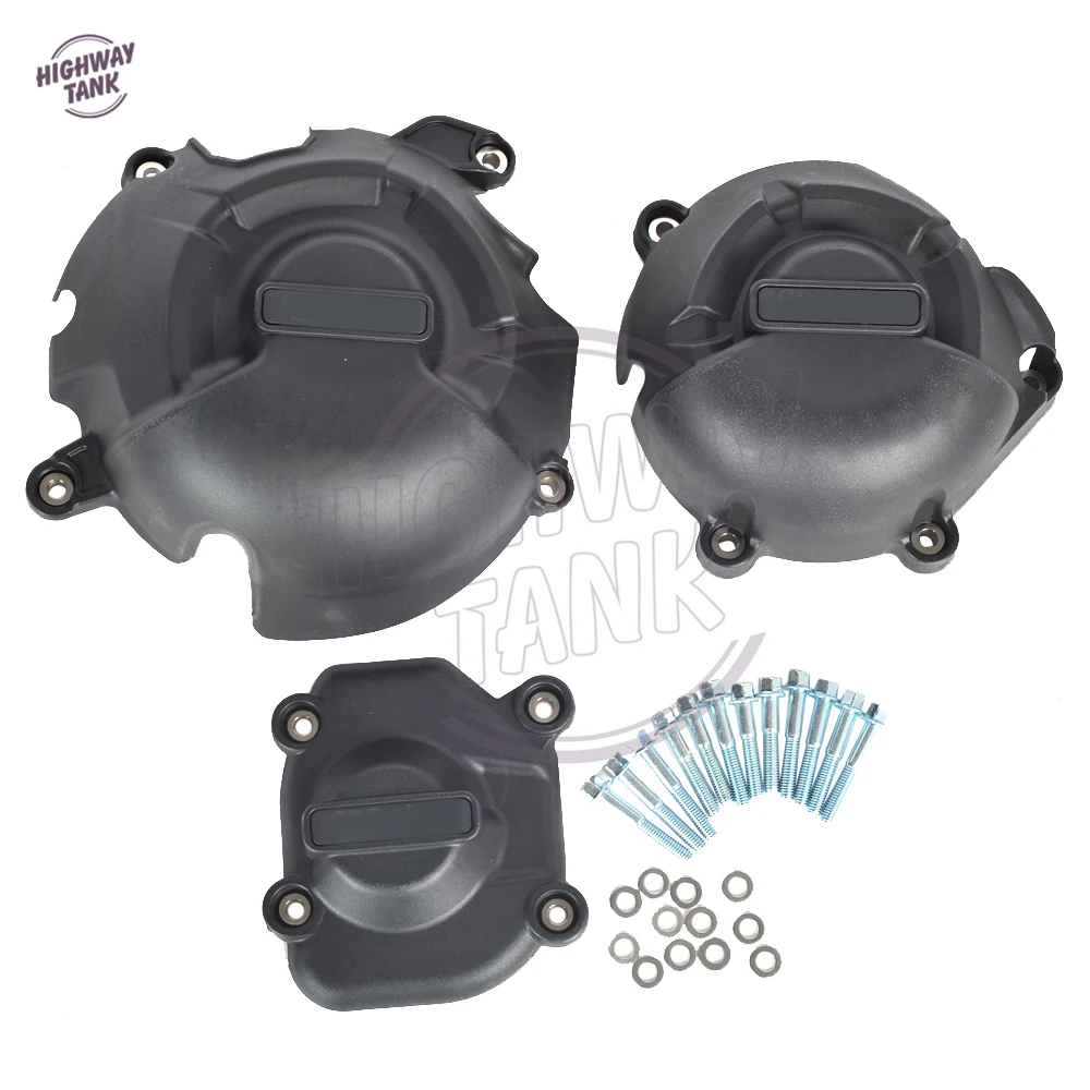 Черный чехол для мотоцикла защита двигателя Защитный GB Racing KAWASAKI Z800 Z800E 2013-2016 |