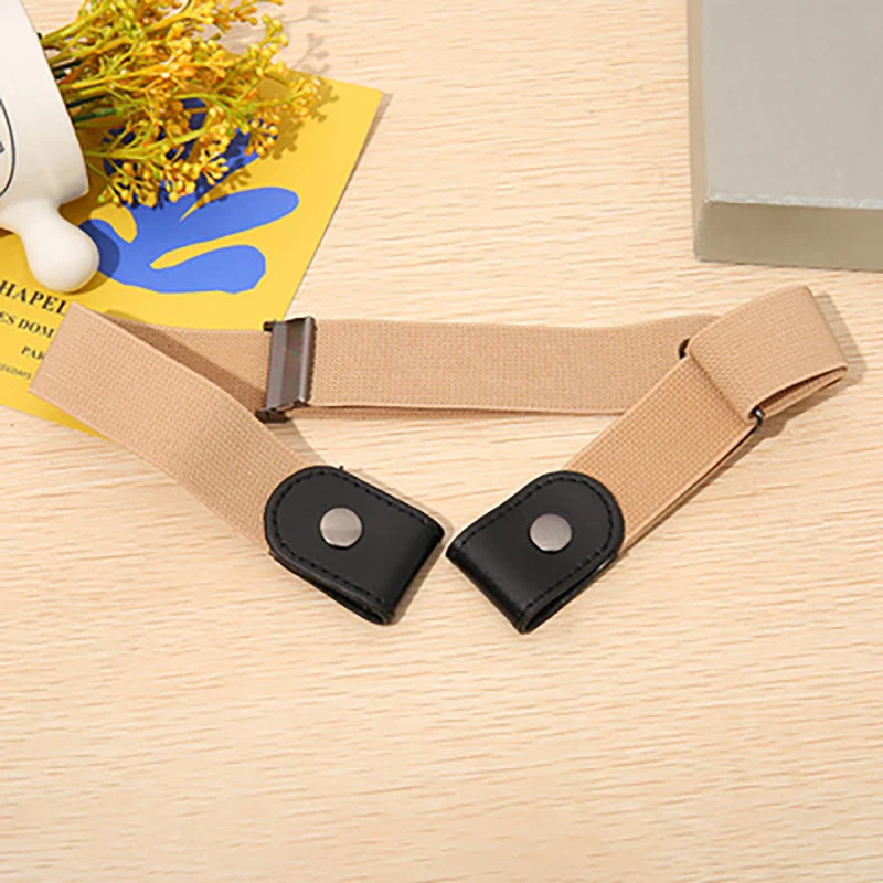 

2021New men's and women's invisible belt without buckle seamless lazy belt wild elastic elastic jeans belt decoration ins wind