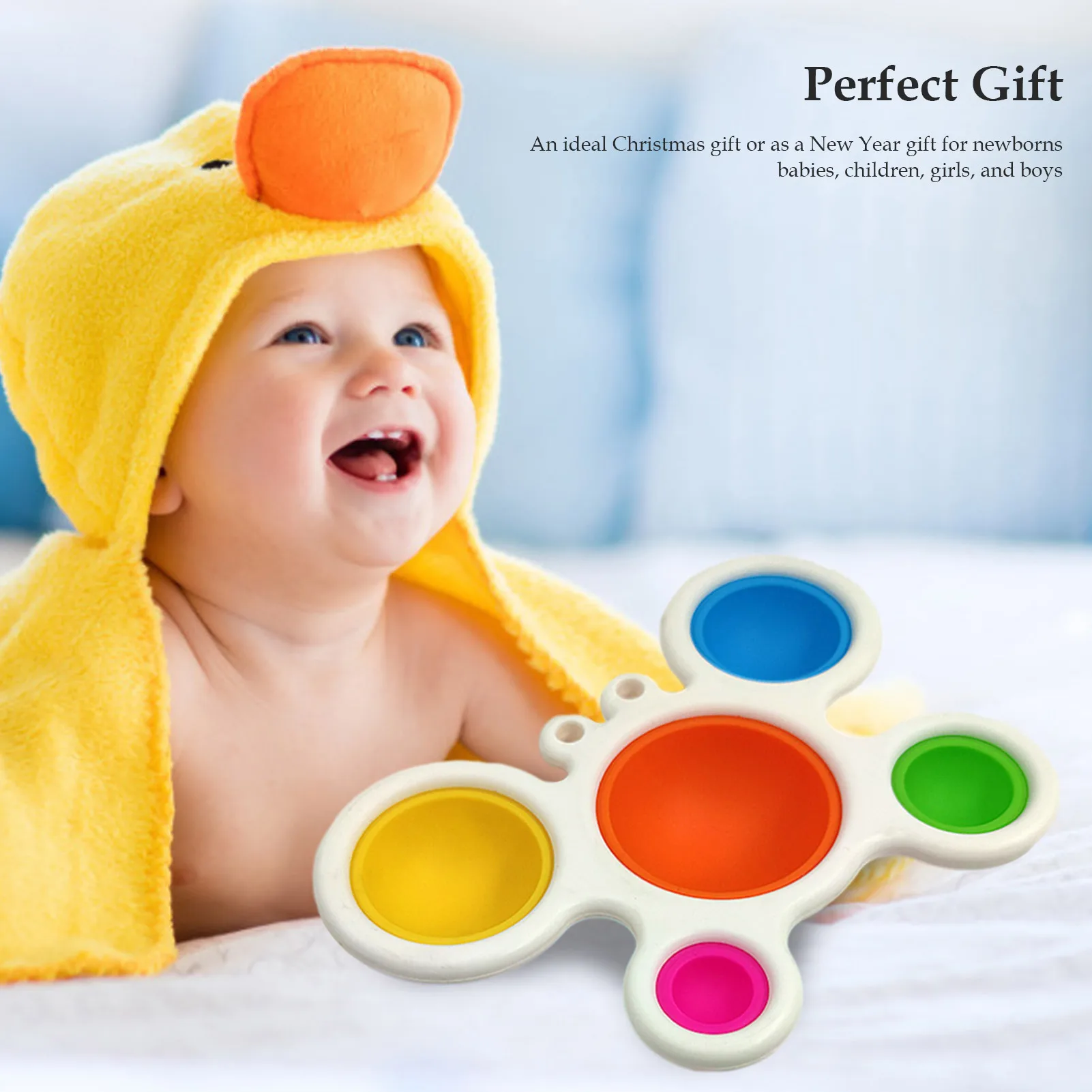 

Baby Sensory Simple Dimple Toys Push Bubble Fidget Toy Autism Needs Squishy Stress Reliever Toys For Kids