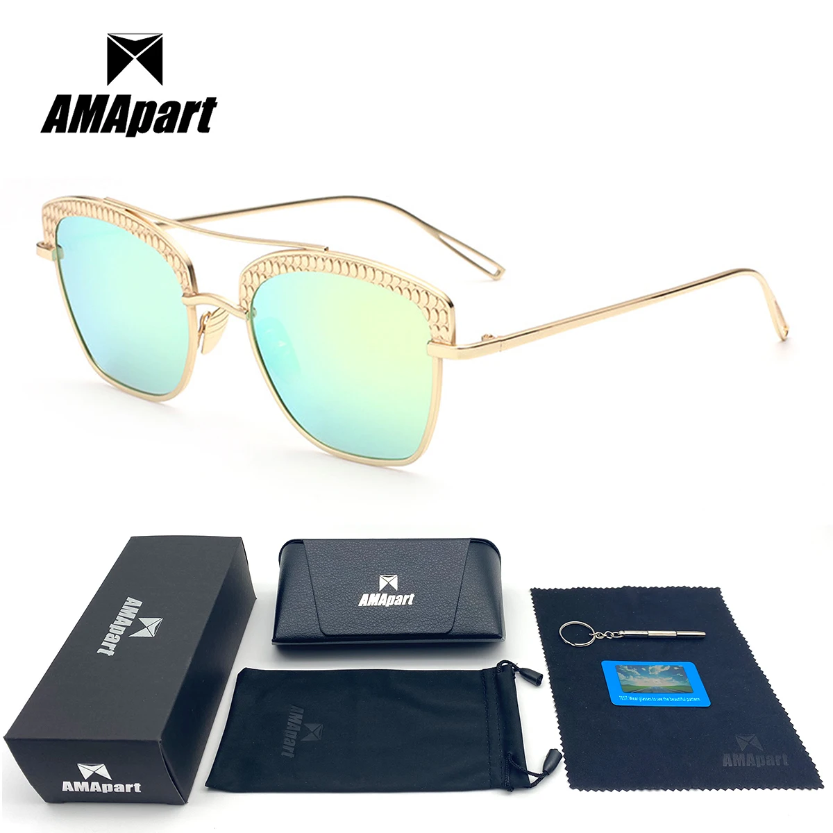 

AMApart High Quality Polarized Sunglasses For Men Women Driving Fishing Sports Outdoors UV400 Protection Anti-Glare