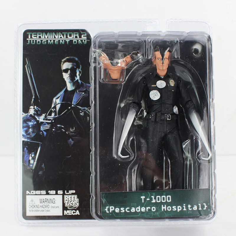 NECA-Figuras de acci&oacute;n coleccionables de PVC modelo Terminator, figura de juguete de Terminator T-800 y T-1000-1