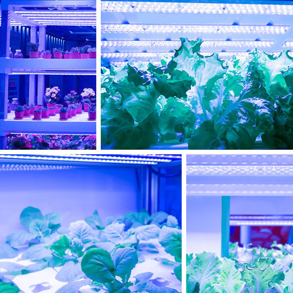 

1m Plastic Plant Grow Light Strip LED Indoor Lamp String Full Spectrum Waterproof With Sensor Switch Stepless Dimming Blue