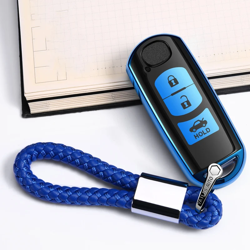 АБС-пластик + ТПУ ключа автомобиля чехол КРЫШКА ДЛЯ Mazda 2 3 5 6 Demio CX-3 CX-4 CX-5 CX-7 CX8 CX-9 MX5