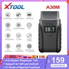 XTOOL A30M OBD2 авто диагностические инструменты с AndriodsIOS код автомобиля считывает полные системы диагностики мульти транспортных средств бесплатное обновление