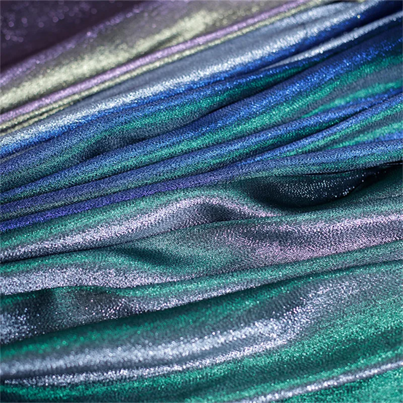 

CF854 Fashion Color Intrigue Iridescence Jacquard Fabrics For Costume Designer Suit/Jacket/Culottes/Skirt/Pants Manual Fabric