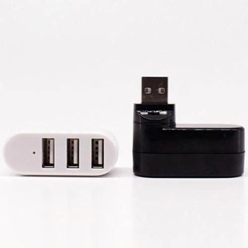 

Mini 3 Ports USB2.0 HUB Rotate USB HUB Adapter for PC Desktop Laptop Notebook r20