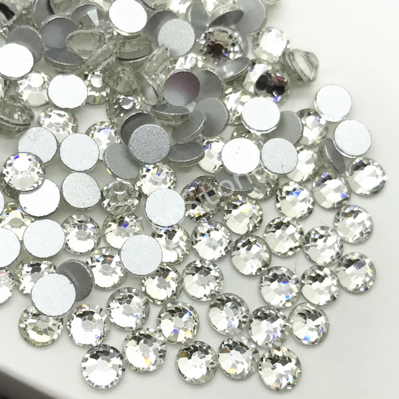 Стразы TopStone с блестками прозрачные стразы разных размеров для украшения ногтей |