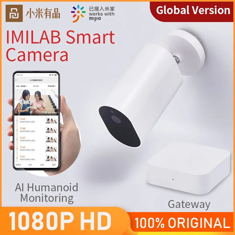 

Xiaomi IMILAB Ip Camera 1080P HD Electronic Wireless Camera WiFi Outdoor Smart Home Security IP66 Video Surveillance Cameras