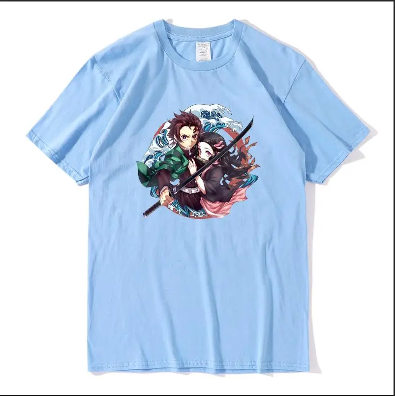

2021Summer Women T-shirt Brand Super fire anime Print Cotton T shirts Brand Female O-Neck Short Sleeve Tshirts Casual Loose