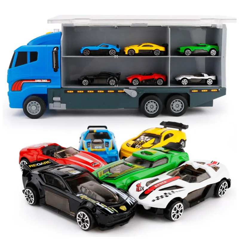 Автоконтейнер большой грузовик металлический сплав модель автомобиля