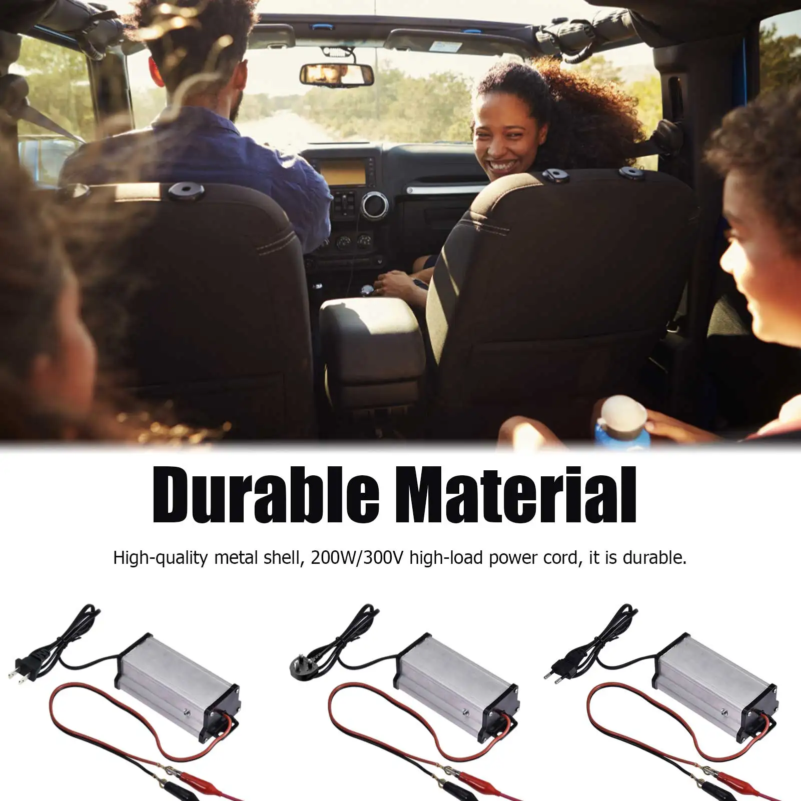 

Universal 300W Power Supply Voltage Converter Inverter AC220V To DC12V Car Heater Adapter Power Portable Car Power Reasonable