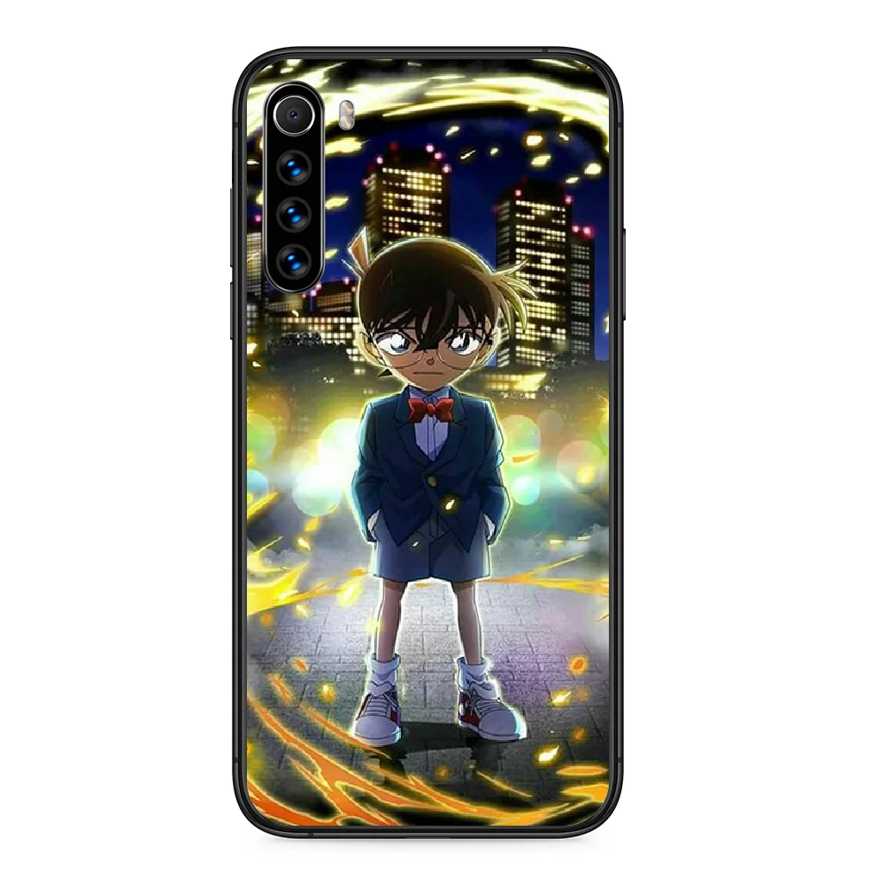 Чехол для телефона Detective Conan Xiaomi Redmi Note 4A 4X 5 6 6A 7 7A 8 8A 4 5A 8T Plus Pro Черная задняя крышка