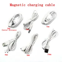 10pc 2P Magnetic Charging Cable center spacing 5/6/7/8/9/10mm Magnet Suctio USB Power charger for Beauty instrument Smart device