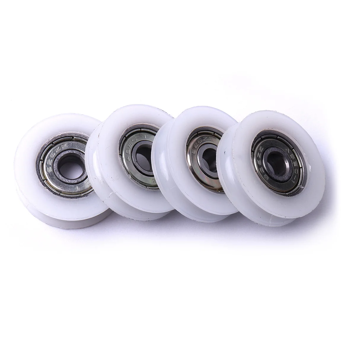 1х круглый канавный нейлоновый ролик для направляющих/угловых