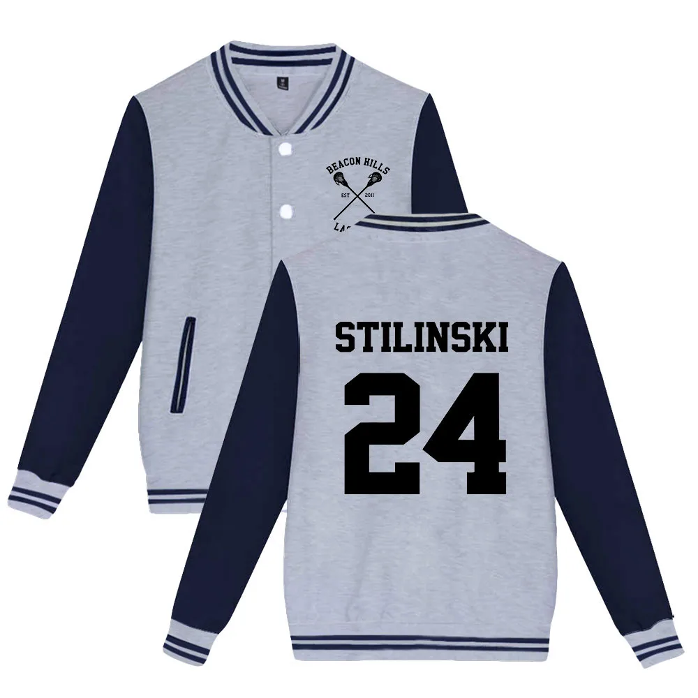 Бейсбольная унисекс форма Teen Wolf Stilinski 24 LAHEY 14 MCCALL 11 DUNBAR 9 | Мужская одежда