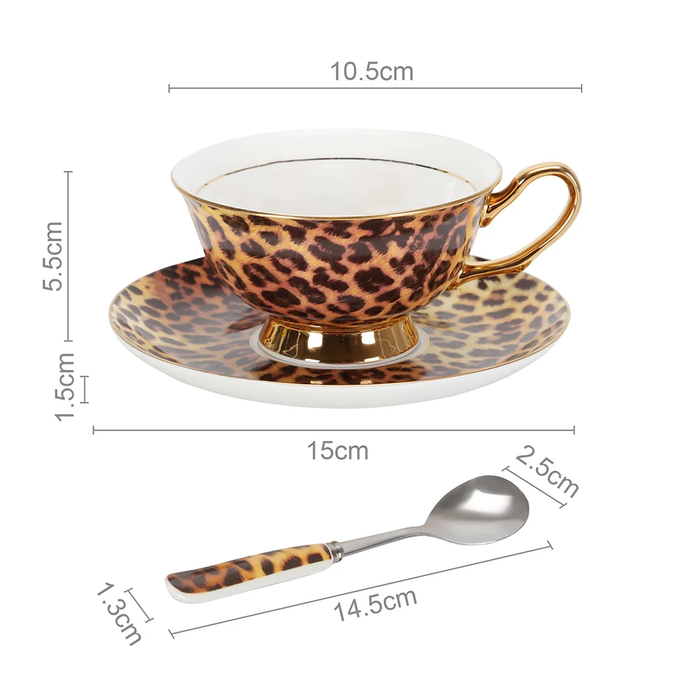 

Coffee Cup Bone China Cup Spoon Saucer Set 200ml Top Grade Porcelain Tea Cup Luxury Europe Style Drinkware Kitchen Accessories
