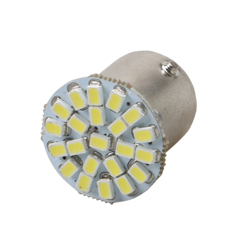 50 шт. 1156 P21W BA15S 1157 BAY15D автомобисветодиодный указатели поворота Авто Задние габаритные лампы 1206 22SMD белый красный 12 В постоянного тока