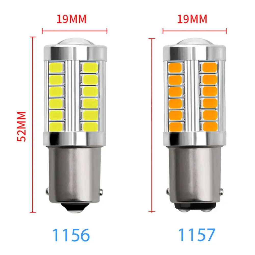 

80% Hot Sell 1156 1157 SMD5730 Auto Car 33 LED Brake Light DRL Turn Signal Fog Lamp Bulb