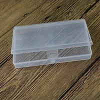 1 pc new small plastic transparent cosmetic craft items photograph with lid collection container case home storage box
