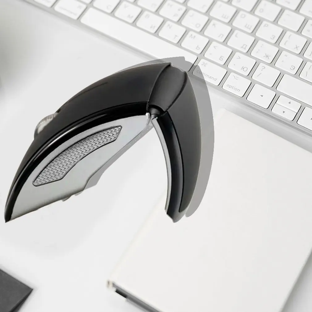 Складная Мини 2 4G мышь портативная перезаряжаемая беспроводная USB компьютерная