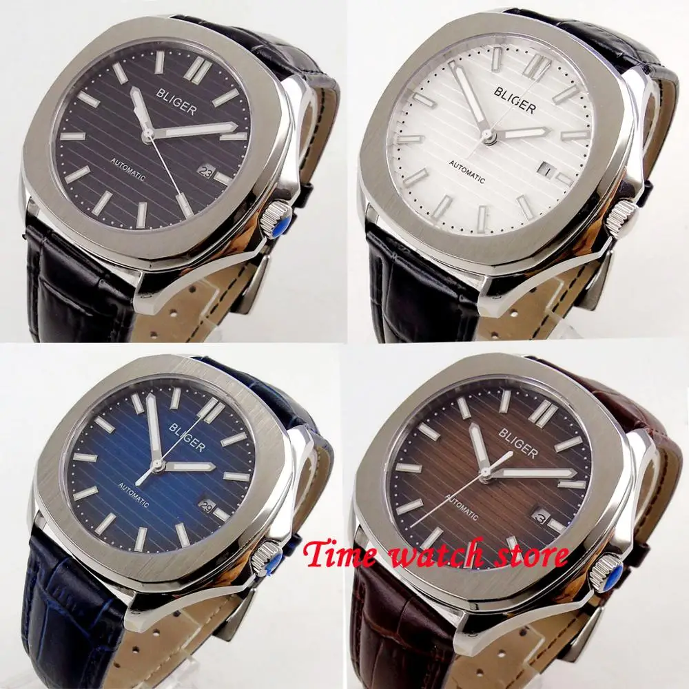 Часы наручные bliger b243 мужские с квадратным циферблатом водонепроницаемые