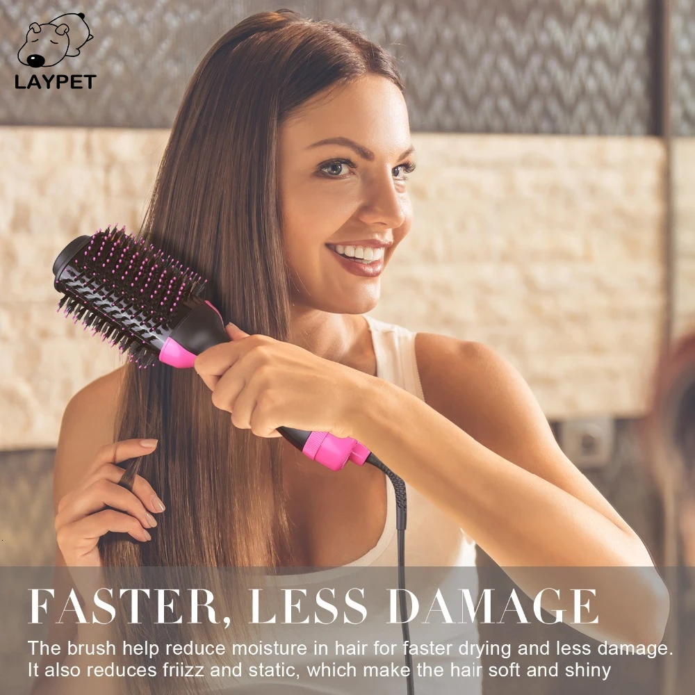 

Hair Dryer Brush Blow Dryer Hair Styler Hot Air Comb One Step Hair Dryer and Volumizer 3 in 1 hair dryer brush & straightener