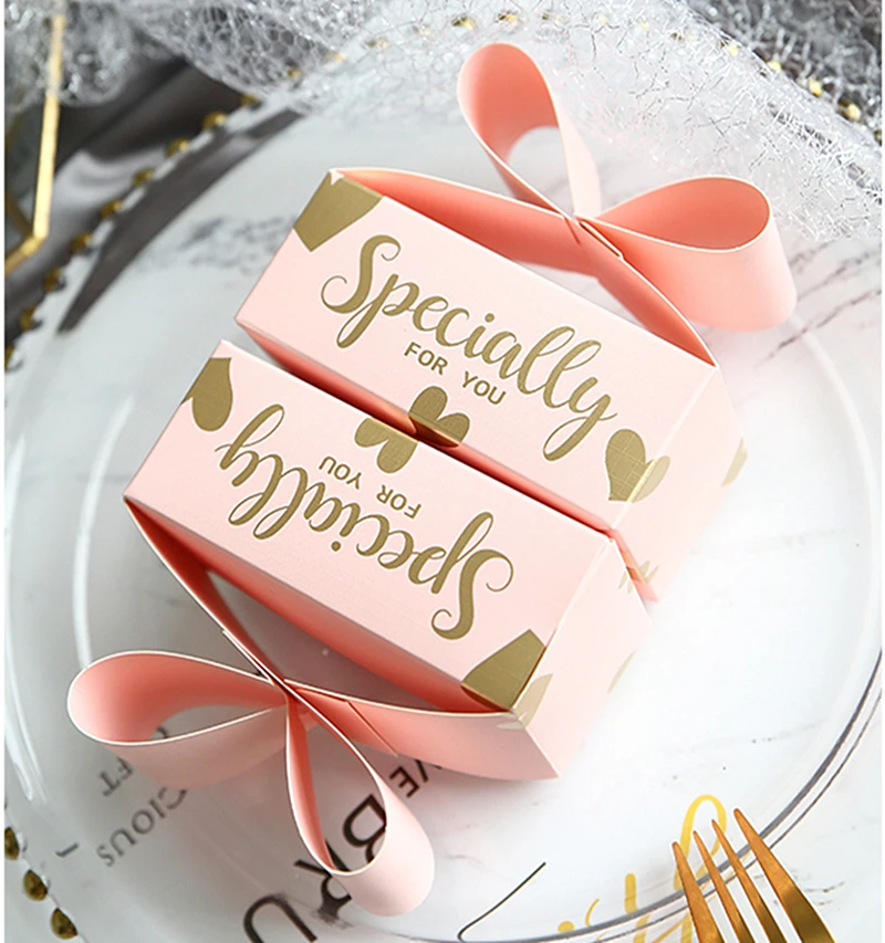 Новый золотой бриллиант свадебный подарок и милые подарочные сумки коробка