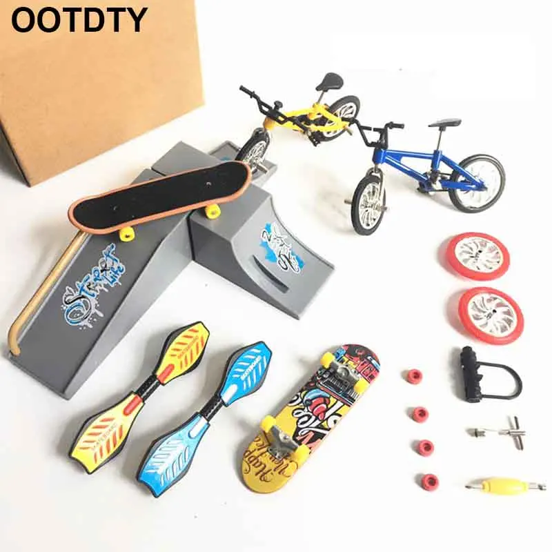 

1 комплект мини-скутер двухколесный скутер-балансир с детские развивающие игрушки скутер для пальца велосипед гриф скейтборд