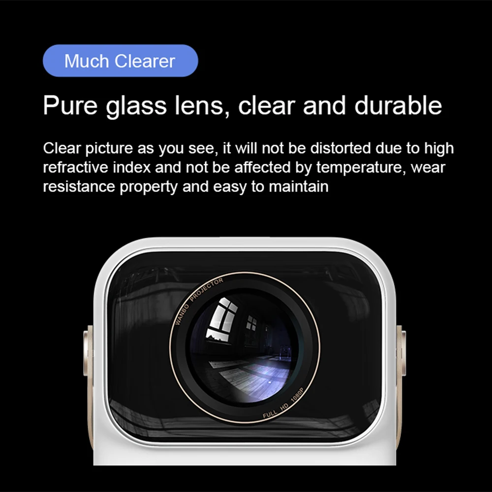 Global Version Wanbo T6 Max Android 9.0 1080P Projector 550ANSI Lumens Electric-Focus 5G WIFI BT5.0 2+16GB AI Voice Home Theater |