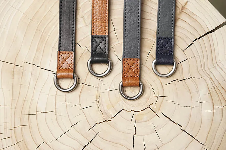 

HONEST-ARTISAN Handmade Genuine Leather Camera Wrist Strap (Double color Double side)