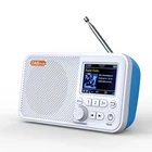 Цифровое радио C10 2,4 дюймов DAB + FM с телескопической антенной цветной ЖК-дисплей Bluetooth-совместимый радиовещающий приемник