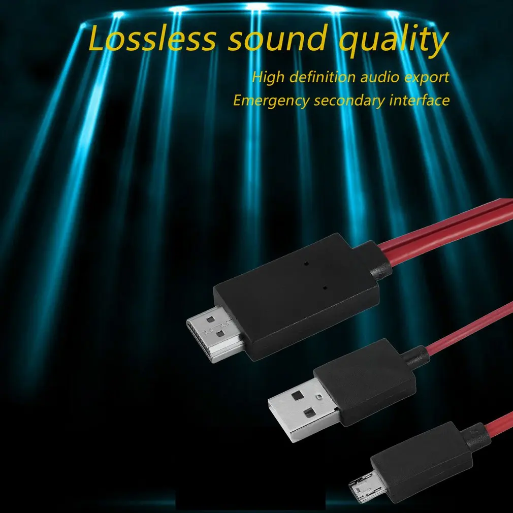 Кабель-переходник с Micro USB на HDMI 1080P MHL HDTV для Samsung Huawei Sony HTC LG | Электроника