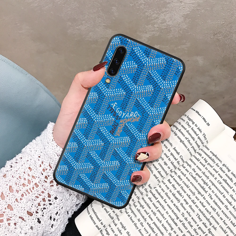 

Goyard Design Phone Case For Samsung Galaxy A 5 7 8 10 20 20E 21S 30 30S 40 50 51 70 71 black Funda Silicone Cell Pretty Coque
