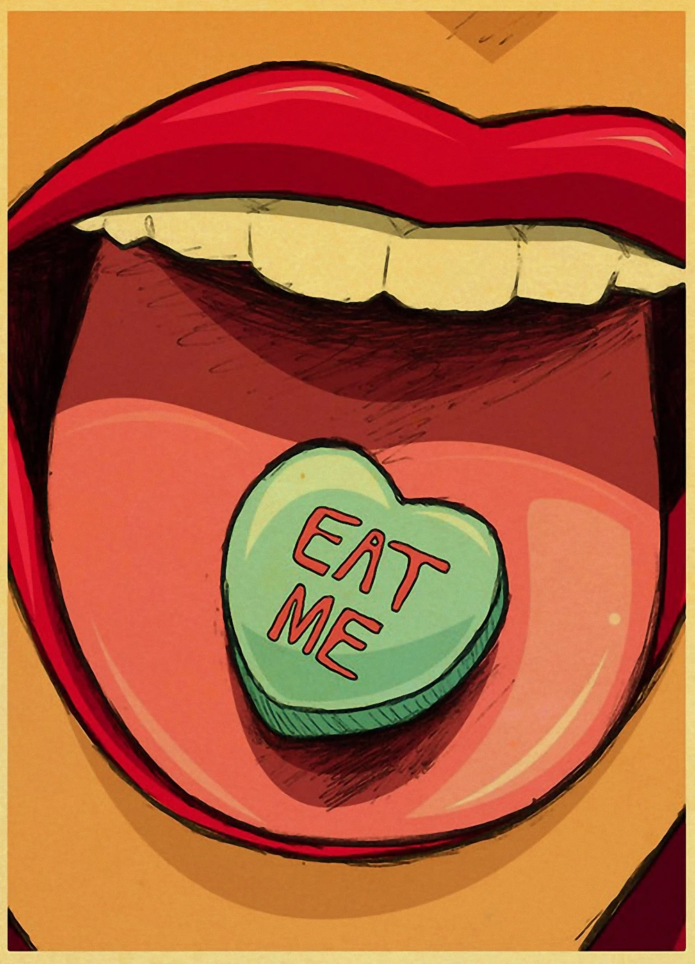 Сексуальный постер в стиле ретро для аниме девушек настенная бумага настенное