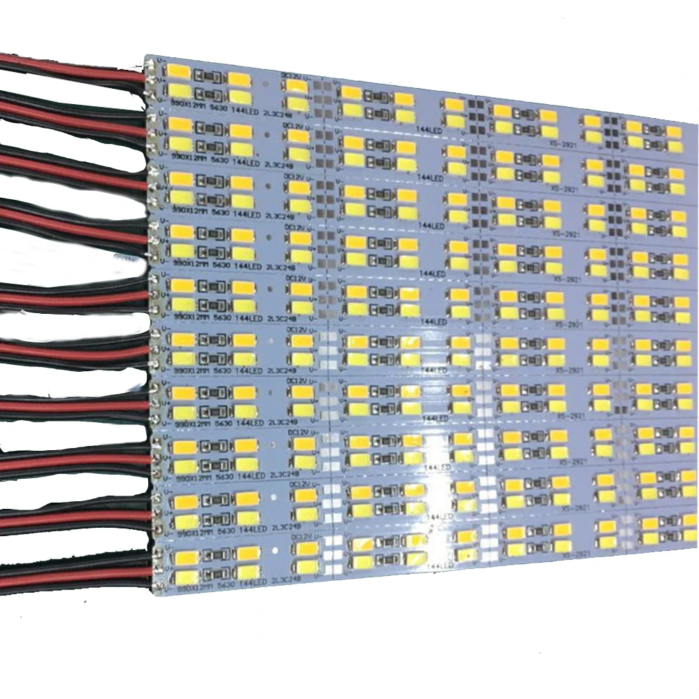 Жесткий светодиодный светильник белый + теплый двухцветный 5730 SMD 50 см/шт. DC12V|warm