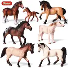 Оригинальная Подлинная лесная лошадь Oenux, экшн-фигурка дикой природы, модель, Классическая американская фигурки лошадей, игрушка в подарок