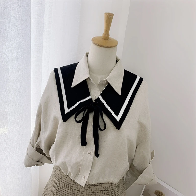 Модный кружевной воротник в Корейском стиле имитация Милая женская Девичья Шея