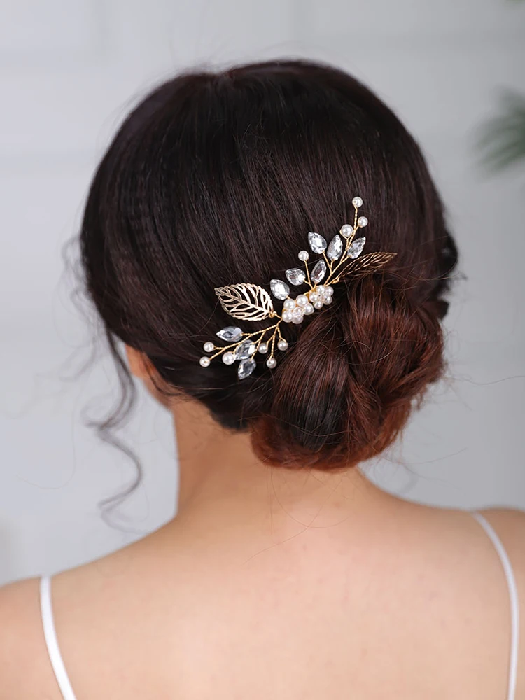 Женский винтажный гребень для волос свадебный аксессуар ручной работы с